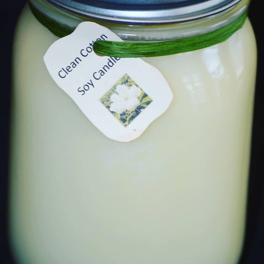 Clean Cotton Large Soy Candle