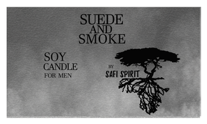 Suede and Smoke Men's Soy Candle